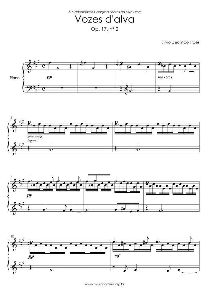 Vozes d'alva - Op. 17, nº 2