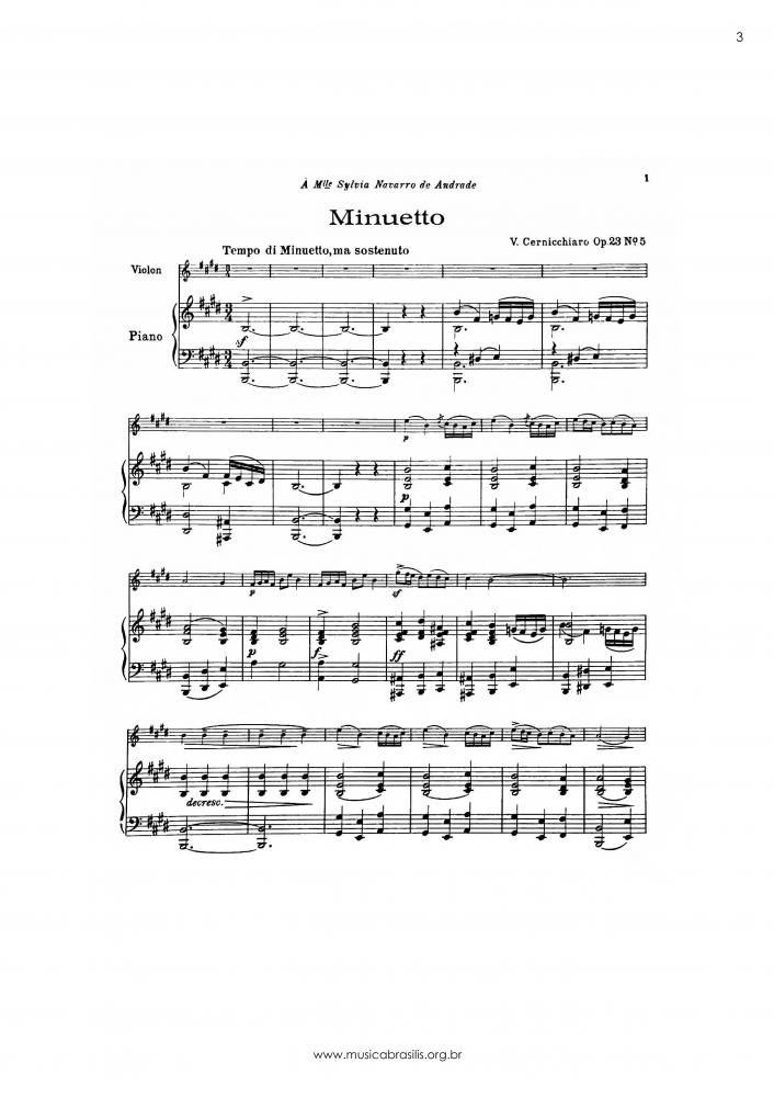 Minuetto - Op. 23, Nº 5